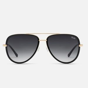 Quay All In Mini Sunglasses (black frame polarized)